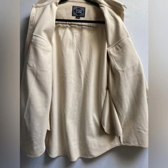 PGD from Plenty cream colour thick cotton oversized shacket Sz L - Picture 3 of 8